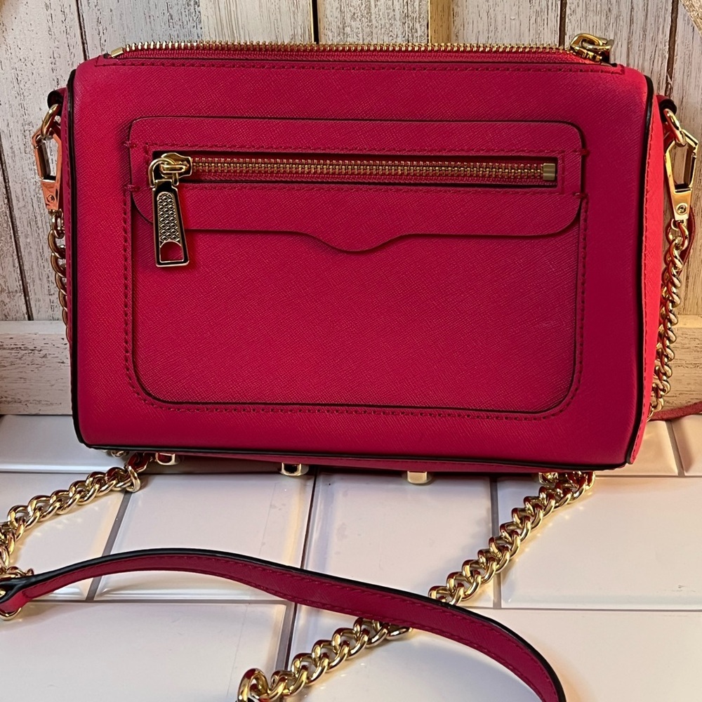 Rebecca Minkoff pink  Crossbody Bag with Gold Chain - Picture 3 of 7